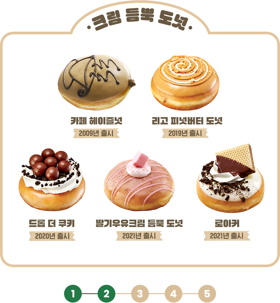 크림 듬뿍 도넛